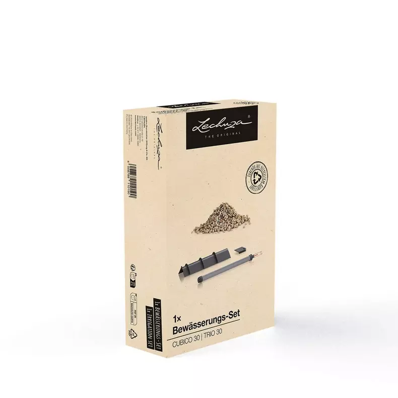 Lechuza pièce de rechange set d'arrosage pour CUBICO 30 et TRIO 30 (contenu pour 1 récipient), noir