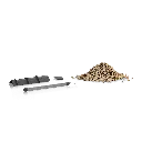 Lechuza pièce de rechange set d'arrosage pour CUBICO 30 et TRIO 30 (contenu pour 1 récipient), noir