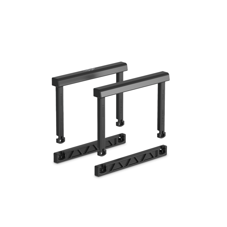Lechuza pièce de rechange set de poignées pour CUBICO 22 et BALCONERA 50 / 80 (contenu pour 2 récipients), noir