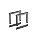 Lechuza pièce de rechange set de poignées pour CUBICO 22 et BALCONERA 50 / 80 (contenu pour 2 récipients), noir