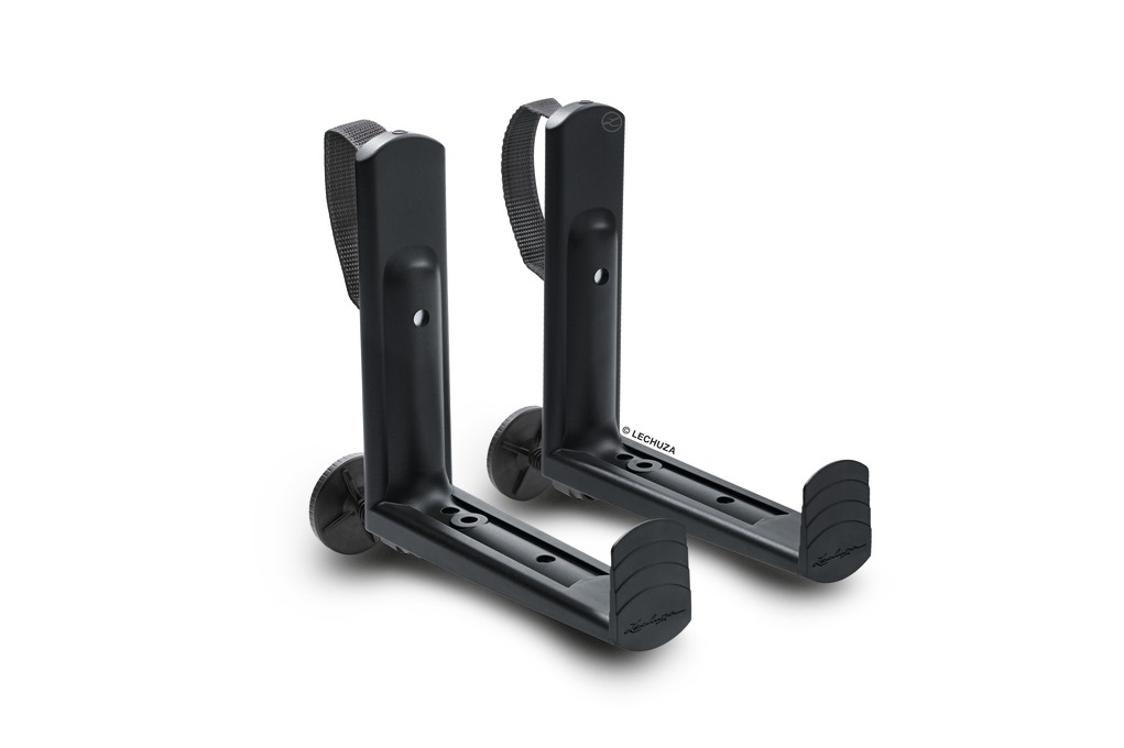 [L-19033] Support de jardinière de balcon Lechuza (1 pièce = 1 paire) noir