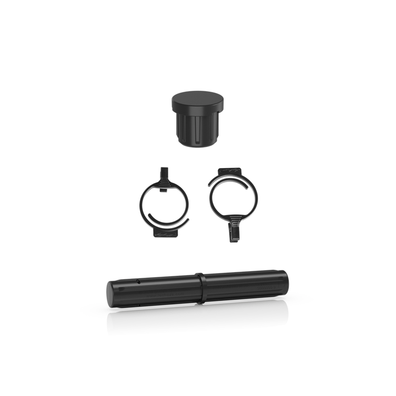 Lechuza kit de pièces détachées pour treillis (bouchons, clips, connecteurs) de TRIO 30 (contenu pour 2 treillis), noir