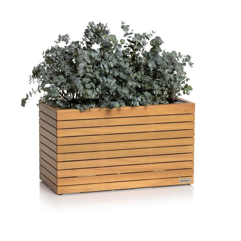Lechuza PALO Natural Wood 80 wide low - set complet FSC® 100% bois d'eucalyptus